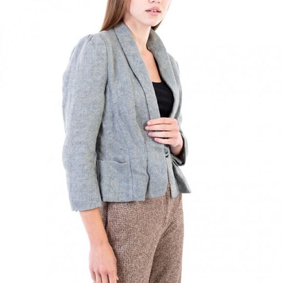 Isabel Marant Blue Suit Jacket | Womens size uk 3 USA 6 - Picture 2 of 10